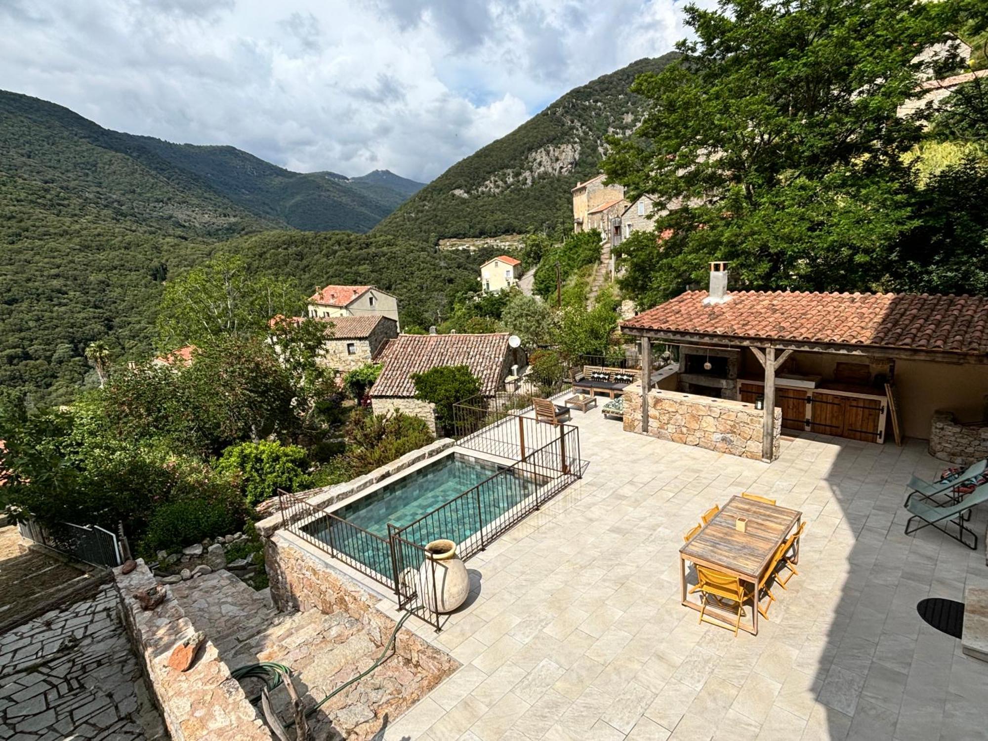 Casa Arena Authentique Maison De Village Avec Piscine Au Coeur De L'Alta Rocca - Zoza Kültér fotó